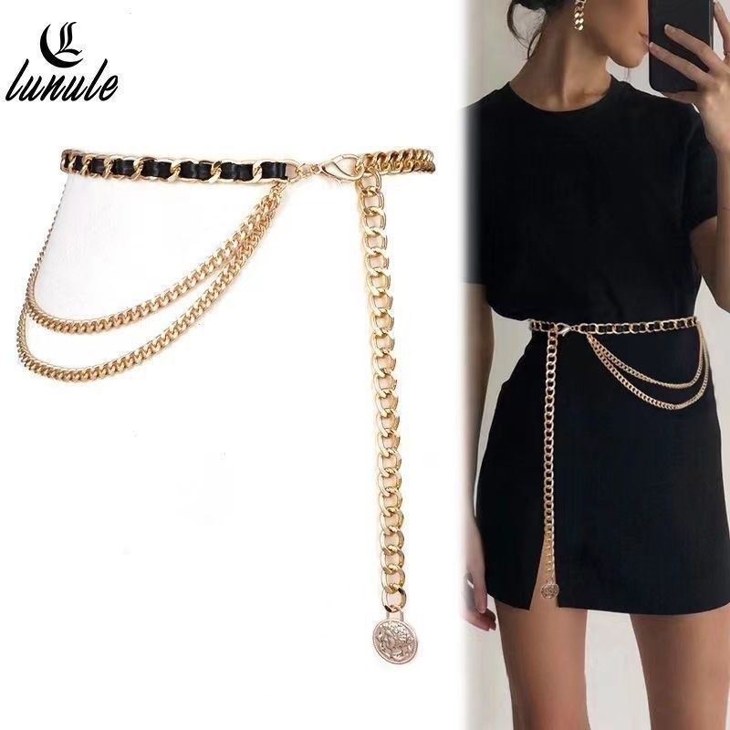 Dekoration Frauen Taille Zubehör Hot Girl High-End Duft Stil Anzug Gürtel Metall Kette Trendy Paar Hosen_voghion.com