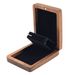 Scatola per imballaggio di gioielli, orecchini e collane in legno massello di noce nero, espositore per marchio con incisione_voghion.com