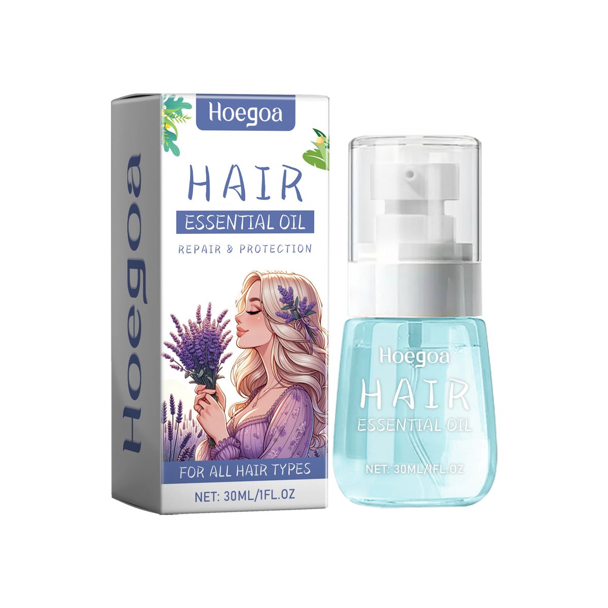 Hoegoa for Scalp Massage, Moisturizing, Smoothing, and Beautifying Hair Care Essence Oil_voghion.com
