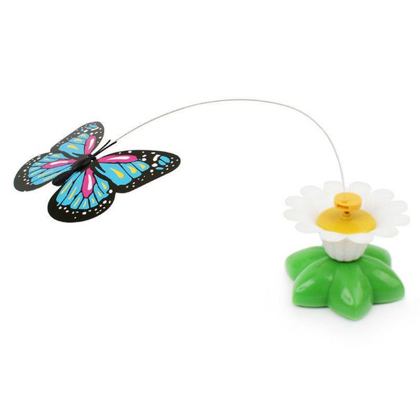 Guangying Electric Toys Flutter Portable Plastic Various Colors Butterfly Pet Toys For Cat_voghion.com
