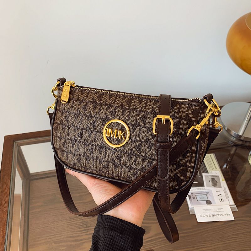 Déi populär kleng véiereckeg 2024 nei modesch gedréckte Schëller-Crossbody-Tasch vun dësem Joer, High-End a villfälteg mobil_voghion.com