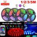 Bande lumineuse LED RVB de 1 à 20 m, changement de couleur, pour meuble TV, USB, Bluetooth, Royaume-Uni_voghion.com