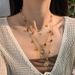 Set di collane a strati celestiali color oro per donna, collana con ciondolo sole, luna e stella con perline in pietra naturale, gioielli con dichiarazione di astrologia boho_voghion.com