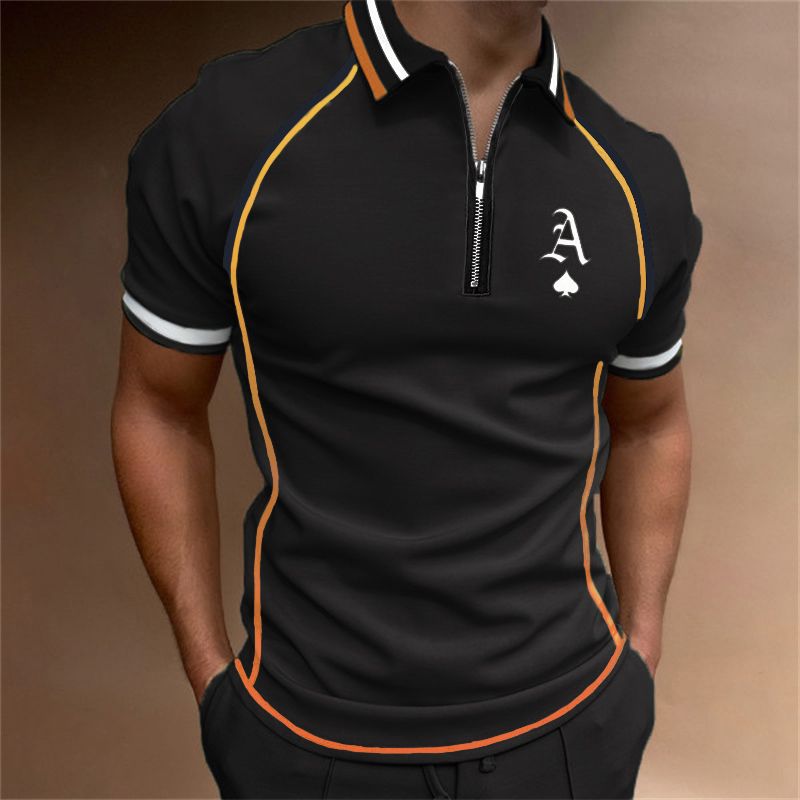 Neues 3D-gedrucktes Poloshirt für Herren im Sommer mit hoher digitaler Kurzarm-Freizeitkleidung_voghion.com