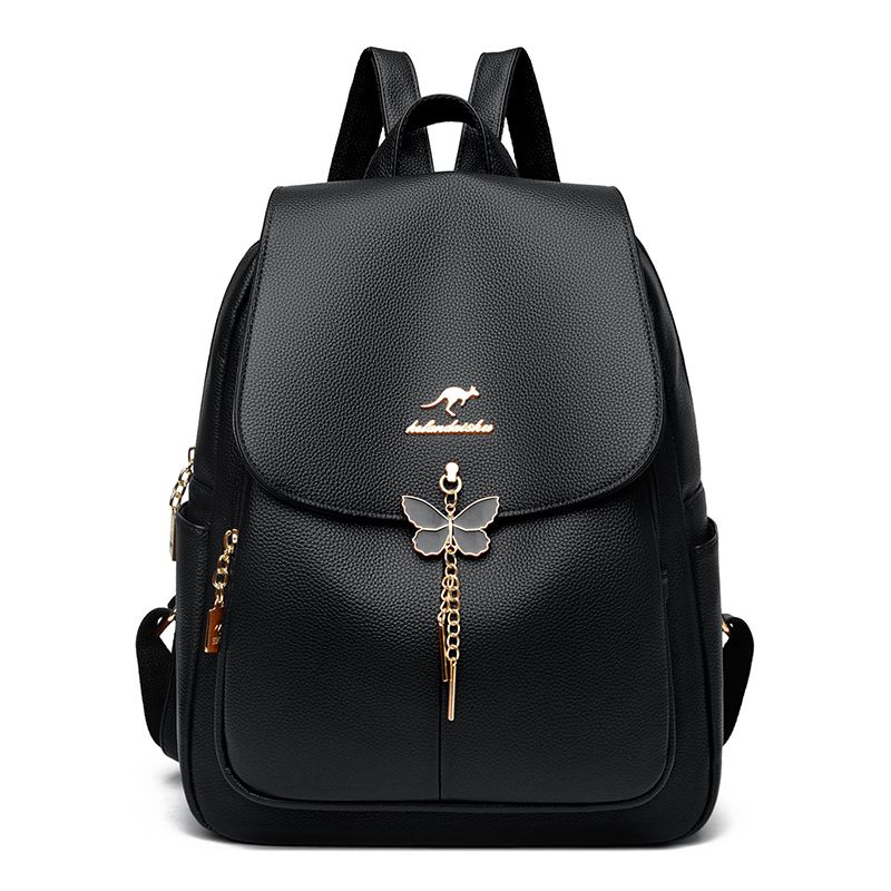 Fraen Soft Lieder Päiperlek Fringe Rucksak Vintage Rucksak Meedercher Schoul Sak Rees Bagpack Dammen Rucksak Weiblech_voghion.com