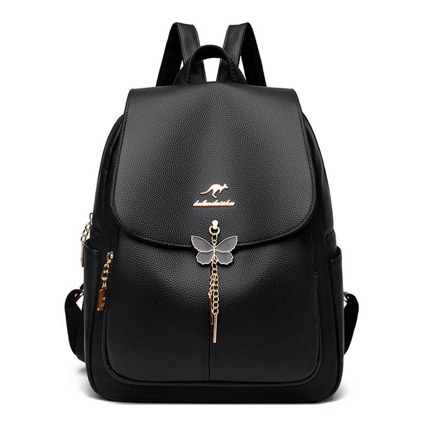 Fraen Soft Lieder Päiperlek Fringe Rucksak Vintage Rucksak Meedercher Schoul Sak Rees Bagpack Dammen Rucksak Weiblech_voghion.com