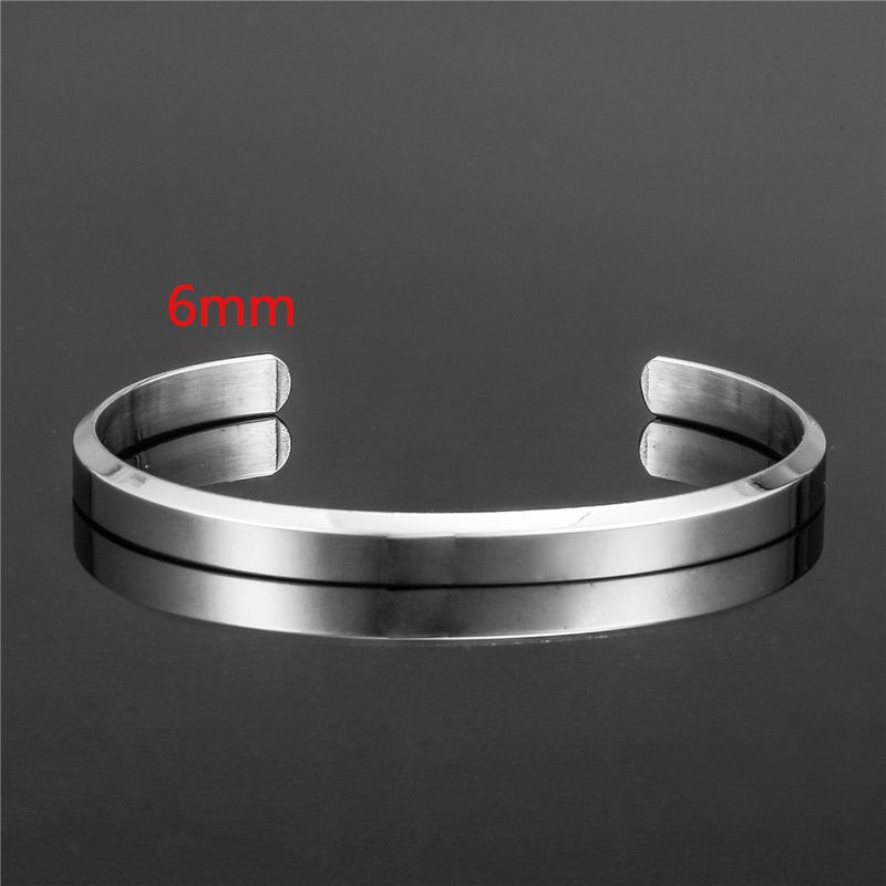 Herrsmycken Populärt Enkelt Temperament Rostfritt Stålarmband Modernt Coolt Kall Stil Öppna Accessoarer_voghion.com