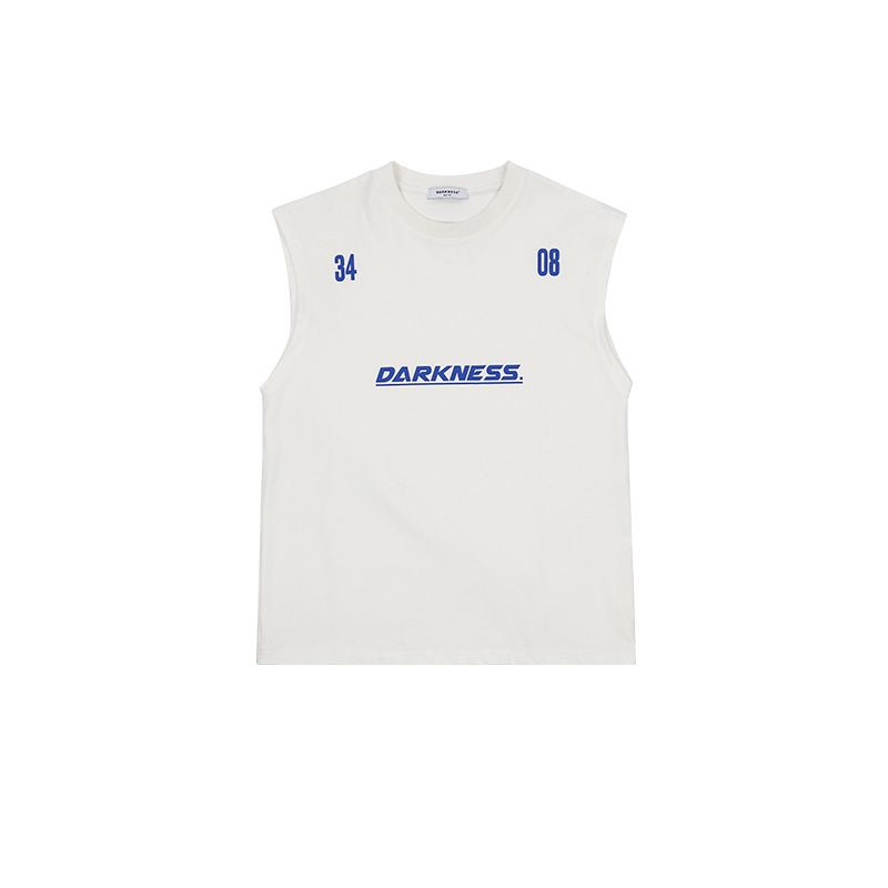 mother & kids summer new street dance hip-hop boys and girls sleeveless vest pure cotton children's medium and large children's loose T-shirt_voghion.com