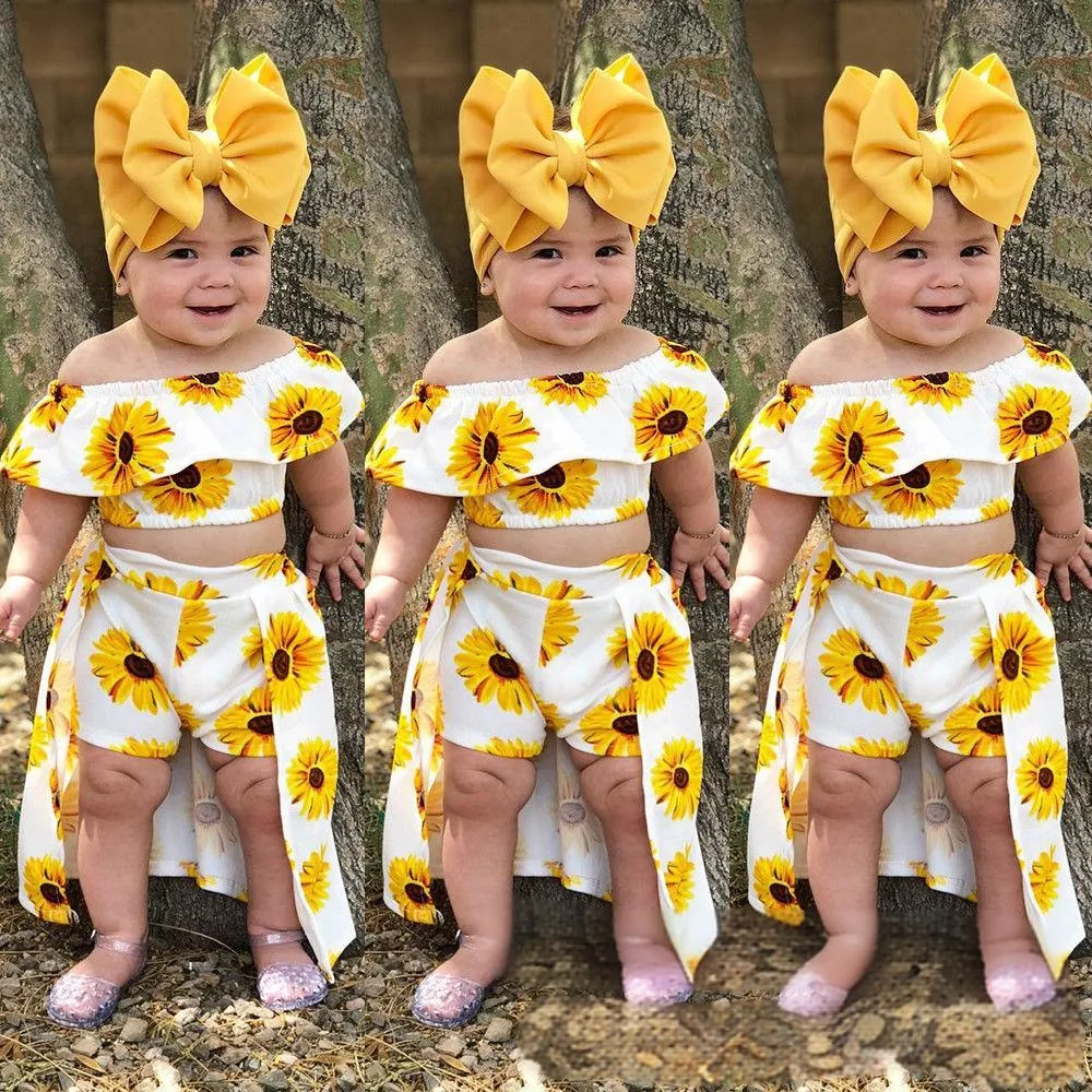 Ensemble jupe tournesol printemps-automne mère-enfant_voghion.com