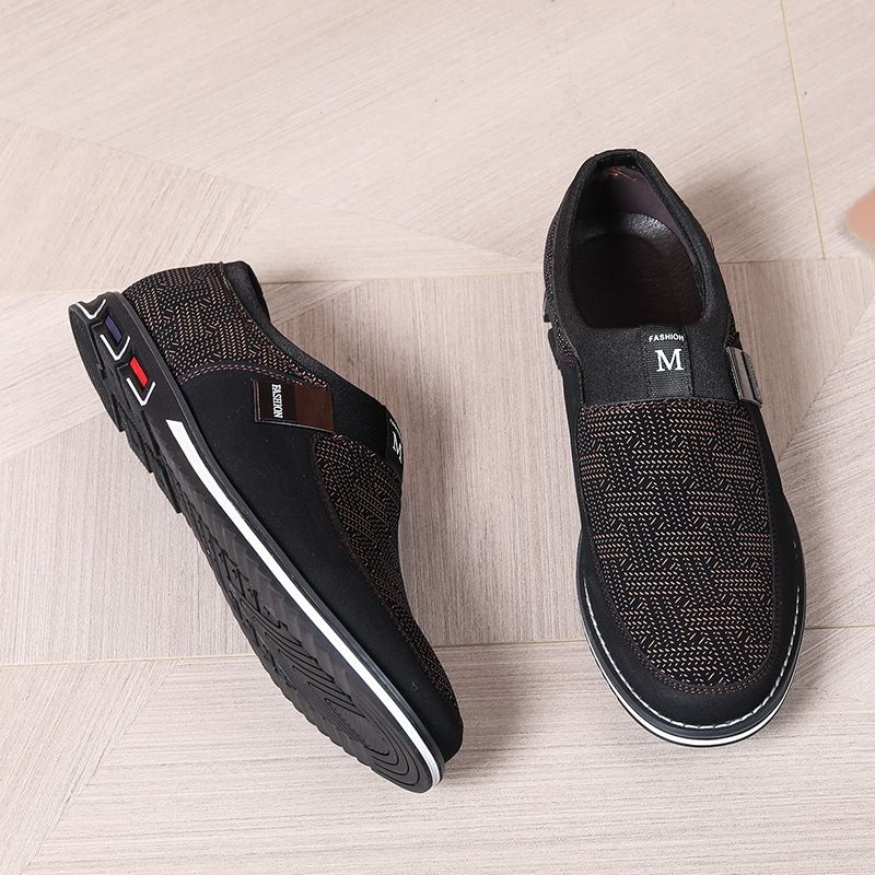 Suitable For All Seasons Men's Large Size Versatile Casual Leather Trendy Slip-On Loafers Driving Wenzhou Shoes 50_voghion.com