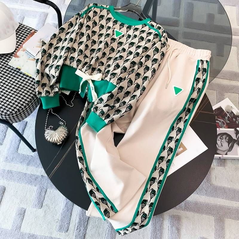Damenbekleidung neue High-End-Sweatshirts modische Hosen mit weitem Bein zweiteilige Anzüge_voghion.com