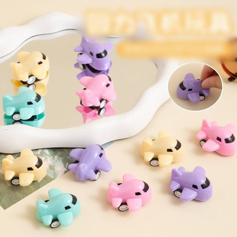 Cartoon Pull-back Toy Multiple Styles And Random Colors Children's Mini Pull Back Airplane Small Toys_voghion.com