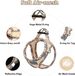 SQCLV Soft Mesh Dog Harness And Leash Set, No-Chock Step-in Reflective Breathable Lightweight Easy Walk Escape Proof Vest Harnesses With Safety Buckle_voghion.com