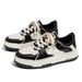 Meiretu 2024 celebrità di Internet Instagram tendenza versatile studente di nicchia sneakers stile americano in bianco e nero spesse_voghion.com