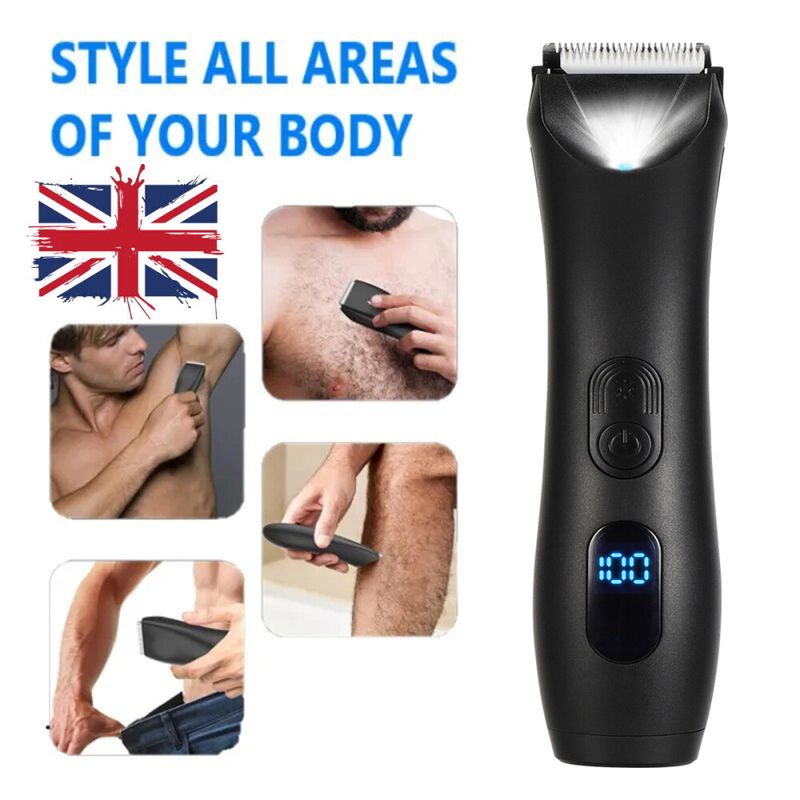 Mens Hair Trimmer Intimate Areas Epilator Electric Razor Shaver Shaving Machine._voghion.com