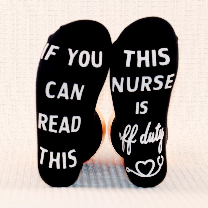 Mid-tube socks all cotton socks sole letter non-slip adhesive floor socks_voghion.com