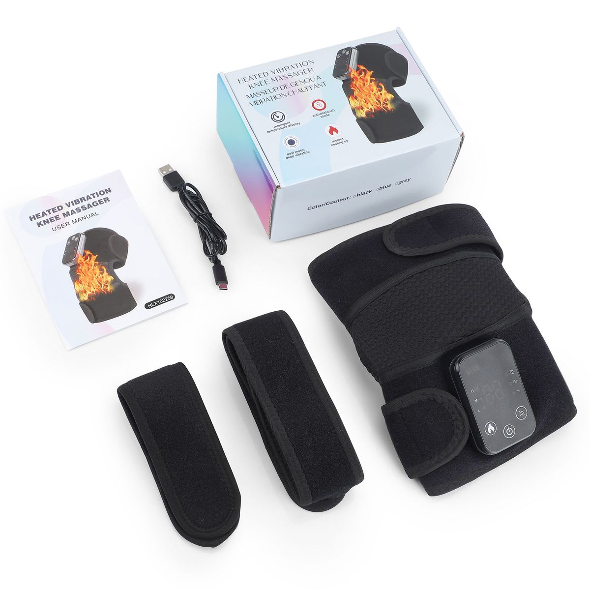 Nouveau chauffage pour personnes âgées d'âge moyen, thérapie à domicile, compresses chaudes, genouillères de massage froides et chaudes_voghion.com