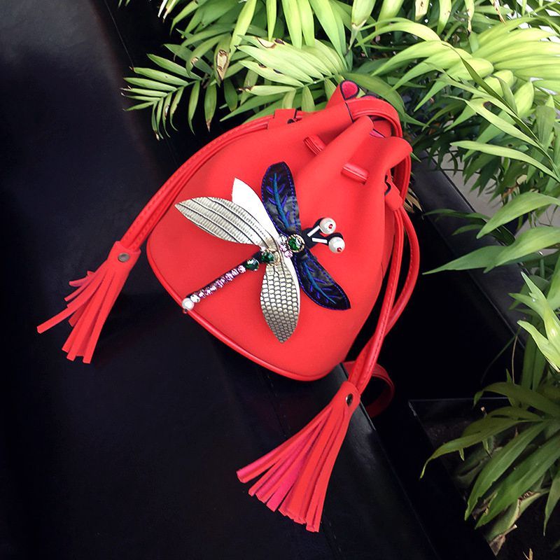 2024 New Korean Fashion One Shoulder Crossbody Western Style Small Body Versatile Bucket Bag_voghion.com