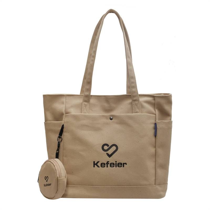 Designer fashion trend advanced sense of canvas bag all the fashion shoulder bag Fashion large capacity commuter Tote bag shopping canvas bag_voghion.com