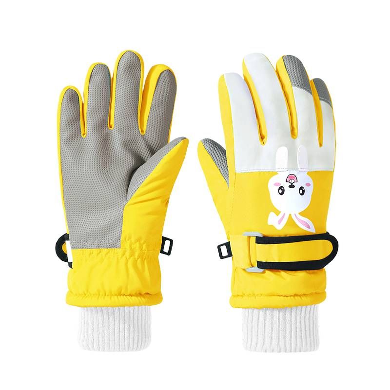 Unisex Children's gloves Children's ski gloves Waterproof autumn and winter Children's warm gloves Children's gloves keep warm_voghion.com