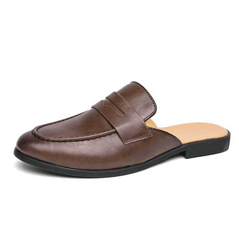 Summer Fashion Casual Half-slippers For Bags And Half-slippers For One Foot, Pointed Toe, British Slippers Without Heels, Half-slippers For Half-slipp_voghion.com