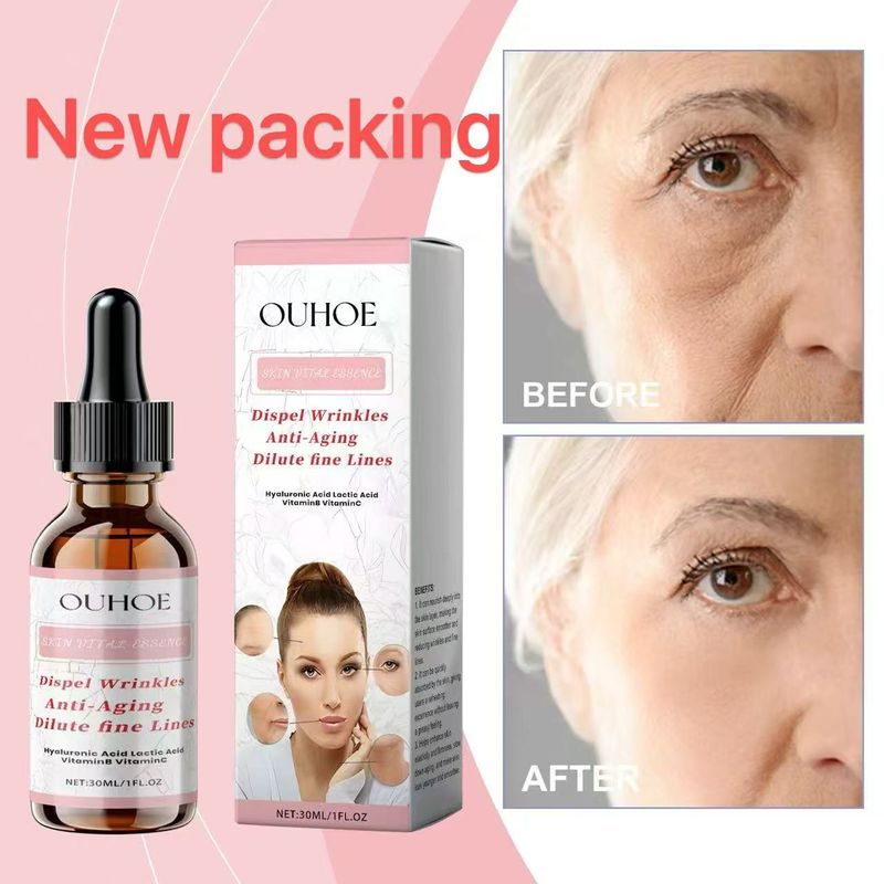 Colagen Elimina ridurile Ser facial Firming Anti-îmbătrânire Esență Estompare Linii Fine Albire Hidratantă Piele Mașină_voghion.com