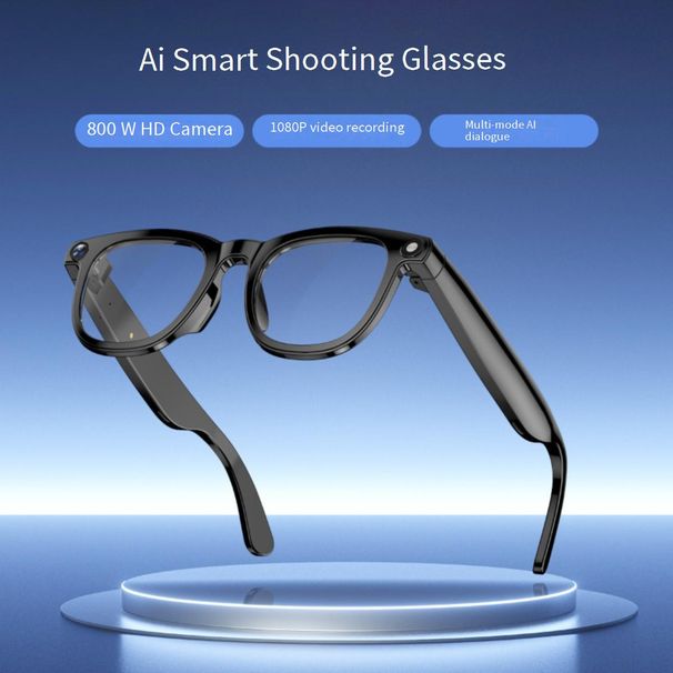 TROZUM CY01 Smart Glasses met AI-vertaling, 800W-camera, Bluetooth-gesprekken en muziek, bescherming tegen zon en blauw licht_voghion.com