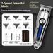 Professional Cordless Hair Clipper – Self-Sharpening Stainless Steel Blades, 5W Motor, 36dB Quiet Cut, Waterproof For Men, Kids & Pets (Black)_voghion.com
