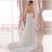 Women’s Clothing wedding dress light luxury new summer lace French applique deep V neck transparent long sleeve main wedding dress_voghion.com
