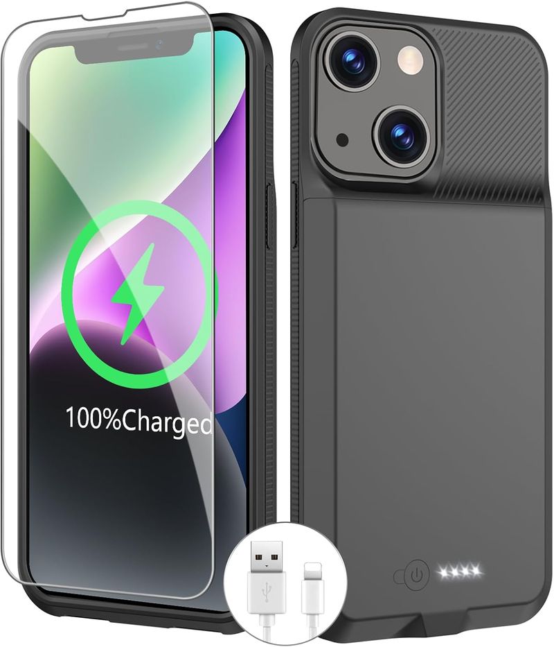 Batteriehülle für iPhone 15 Pro Max 13 14 Pro 12 Mini Power Bank Ladehülle für iPhone XS Max XR 7 8 Plus SE2 3_voghion.com