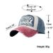 Fashionable Outdoor Sun Cap Visor Patch Color Matching Letter Wash Cloth Coated Baseball Cap_voghion.com