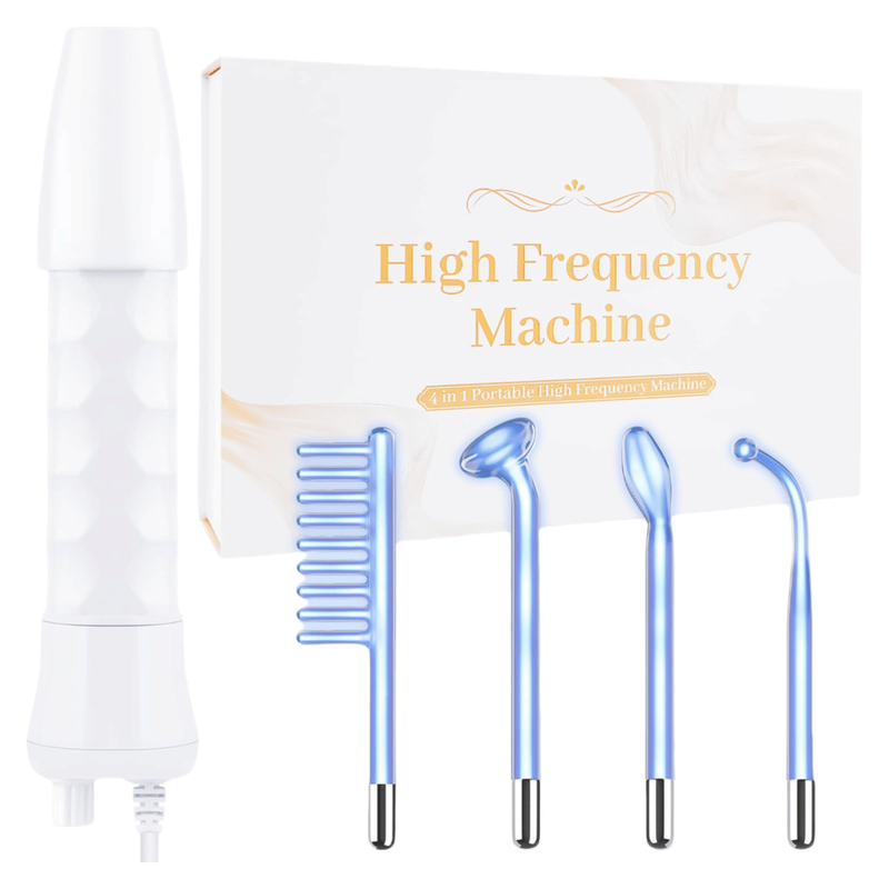 4-in-1 High Frequency Facial Wand For Skin Rejuvenation – Portable Anti-Aging Beauty Device For Wrinkle Reduction, Firming, Dark Circle &amp; Acne C_voghion.com
