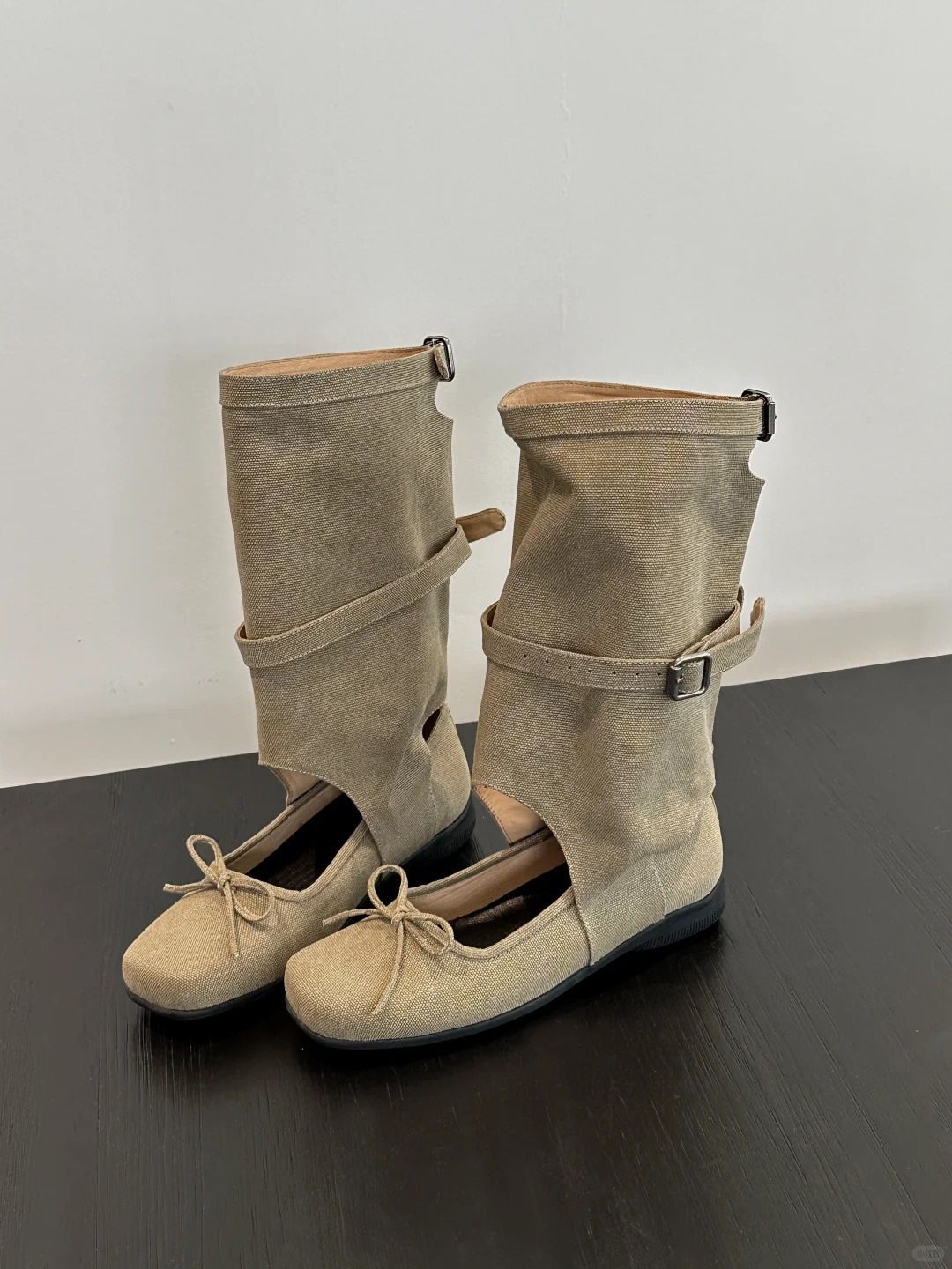 2025 New Niche Fashionable Melard Summer Boots For Women With Bowknot Hollow Breathable Casual_voghion.com