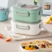 Draagbare Lunchbox Compartiment Tarwestro Bento Draaggreep Doos Herbruikbare Serviescontainers Maaltijd Snack Voedselcontainers Kaliber_voghion.com