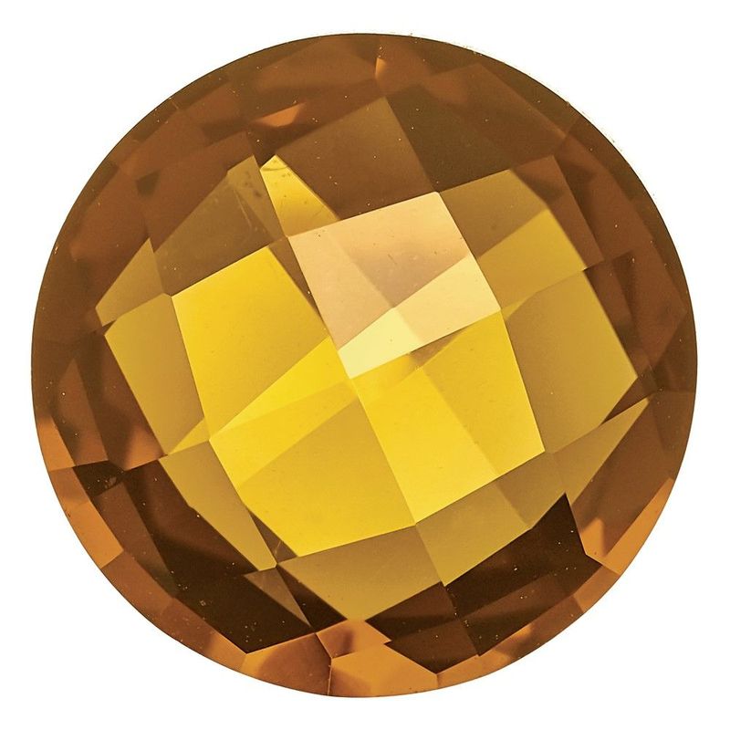 Whiskey Quartz AA Quality 10mm Round Briolette_voghion.com