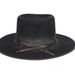 Hot selling pork pie top Solid color sheep Ribbon decoration Pure wool felt hat_voghion.com