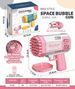 40-Hole Space Bubble Blaster - Mini Gatling Style Electric Bubble Gun With LED Lights For Kids_voghion.com