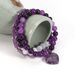 Braccialetto in pietra naturale con ciondolo amore elastico regolabile da 8 cm con ametista occhio di gatto_voghion.com