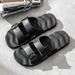 Unbeatable Quality Slippers For Men, Summer Outdoor Wear, Fashionable Casual Trend, Men's One Line Mop, Home Use, Anti Slip Massage, Plus_voghion.com