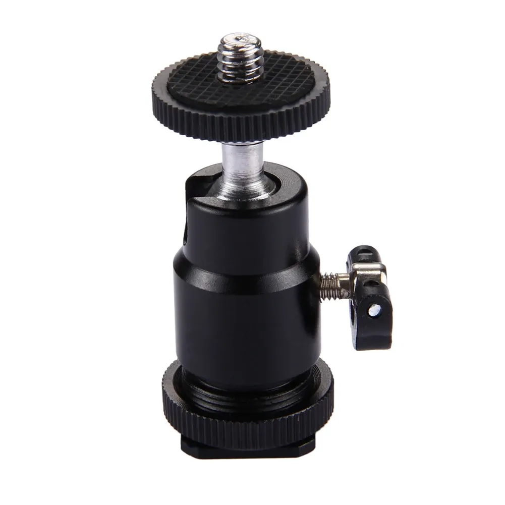 Camera Accessories 1/4 Hot Shoe Adapter Cradle Ball Head With Lock For Camera Tripod LED Light Flash Bracket Holder Mount_voghion.com