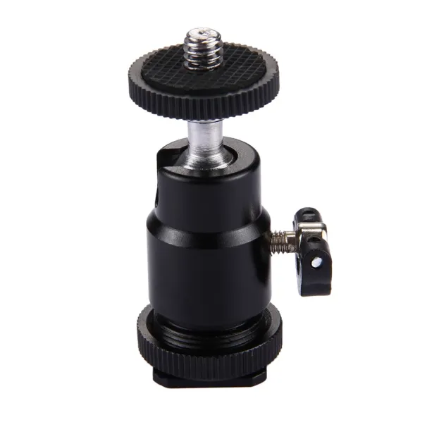 Camera Accessories 1/4 Hot Shoe Adapter Cradle Ball Head With Lock For Camera Tripod LED Light Flash Bracket Holder Mount_voghion.com