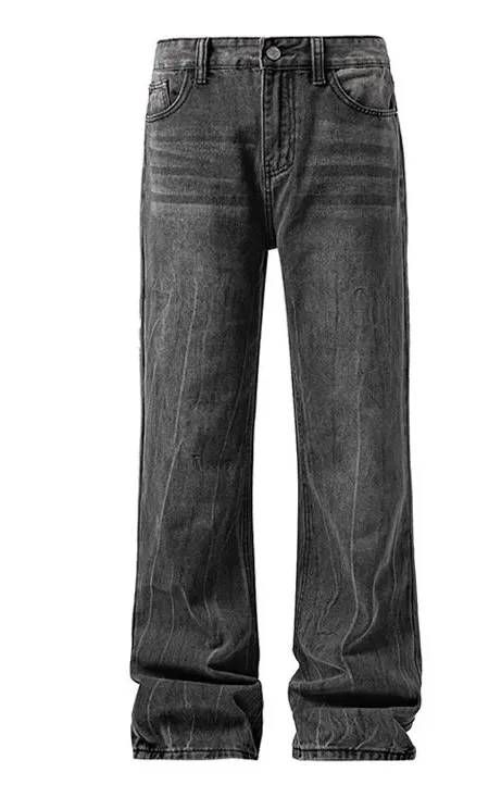 Herrenbekleidung Herren-Bootcut-Jeans in Weiß – Lightning Wash & Embroidery Denim (Artisan Edition)_voghion.com