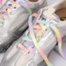 Lacci per scarpe color arcobaleno - Extra lunghi da 80 cm a 160 cm, resistenti ed eleganti per scarpe da ginnastica, casual e da lavoro_voghion.com