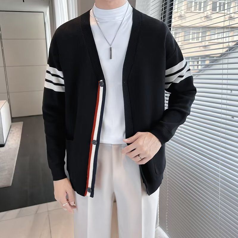 Men's Clothing Autumn And Winter Jacket For Men, Large Size Knitted Cardigan Jacket, Ins Brand, High End Versatile Top, High Quality Knitted Sweater_voghion.com
