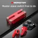 Monster xkt08 Gaming-Kopfhörer Wireless Bluetooth 5.0-Kopfhörer med geringer Latenz Rausch unterdrückung Ohrhörer Sport-Kopfhörer Headset-Mikrofon_voghion.com