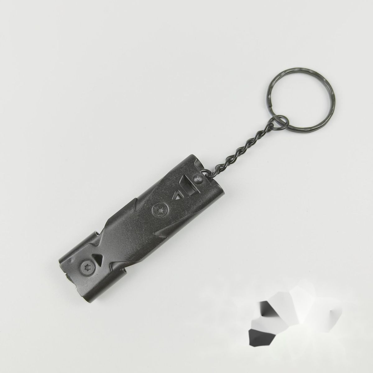 Survival Dual Tube Loud Outdoor Emergency Stainless Steel Frequency Earthquake Rescue High Decibel Whistle_voghion.com