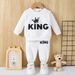 Kids Clothing Spring and Autumn New Two piece Set for Baby Boys with Letter Printing Simple Casual Style_voghion.com