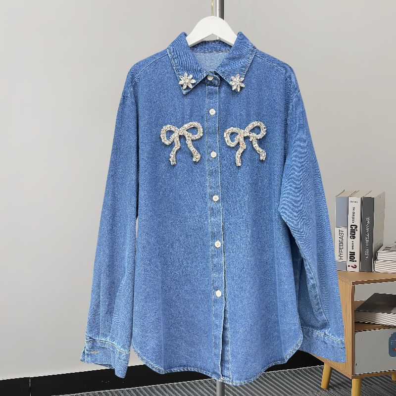 Women's Clothing Fashion Denim Jackets Jackets Retro Tops_voghion.com