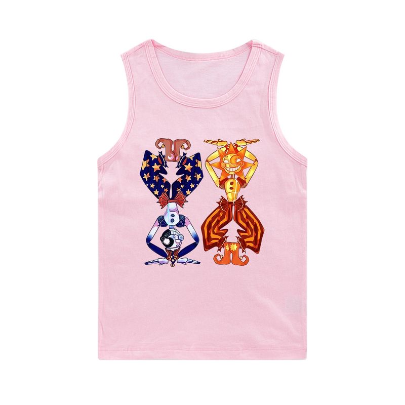 Printed Elderly Boys and Girls Sleeveless Tank Top E479_voghion.com