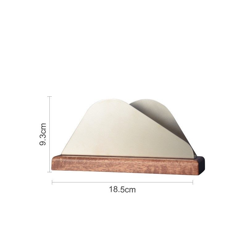 New Chinese style wooden bottom tissue holder, light luxury vertical napkin, hotel restaurant napkin holder, dining table creative paper holder_voghion.com